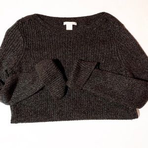 H&M black glitter sweater